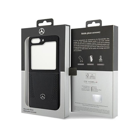 Mercedes Leather Urban Line - Samsung Z Flip 5 tok (fekete)