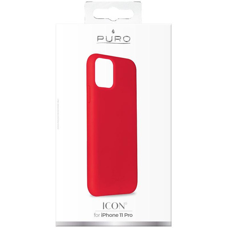 PURO ICON Cover - Pouzdro pro iPhone 11 Pro (červené)