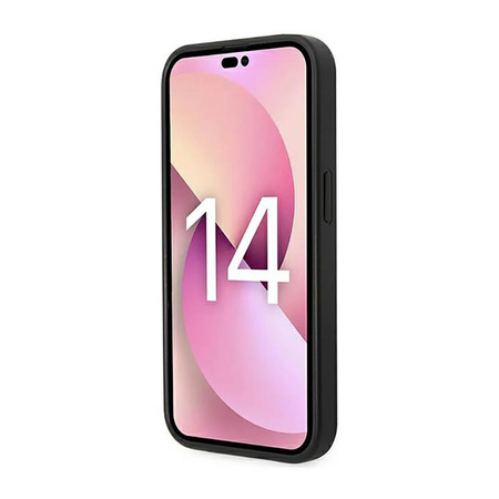 Karl Lagerfeld Saffiano Mono Metal Logo - pouzdro pro iPhone 14 Pro (šedé)
