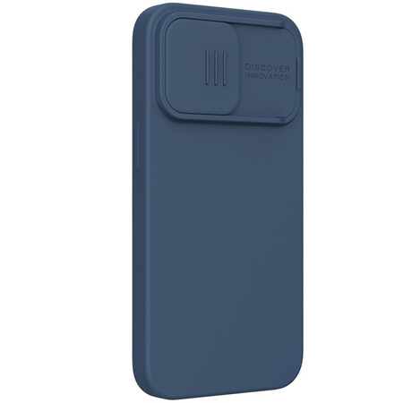 Nillkin CamShield Silky - Pouzdro na Apple iPhone 13 Pro s krytem fotoaparátu (Půlnočně modré)