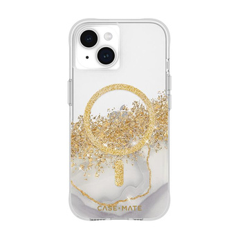 Case-Mate Karat MagSafe - iPhone 15 / iPhone 14 / iPhone 13 case decorated with gold (Marble)