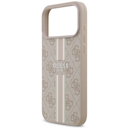 Guess 4G Printed Stripes MagSafe - Case iPhone 17 Pro Max (pink)