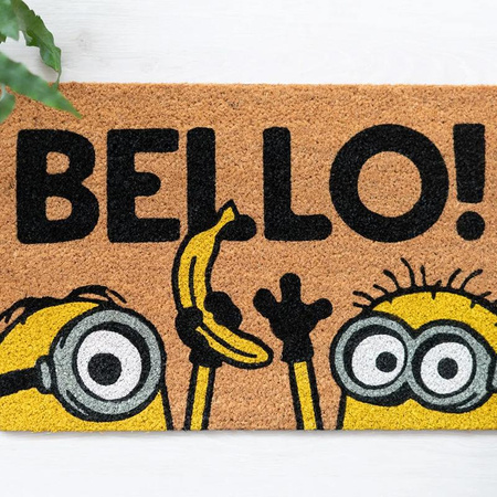 WYCIERACZKA POD DRZWI WEWNĘTRZNA, Kokosowa, Minionki, Dywanik do Butów 40x60