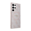 Guess 4G Collection Leather Metal Logo MagSafe - Hülle für Samsung Galaxy S24 Ultra (Rosa)