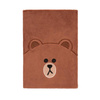Line Friends - Carnet de notes en peluche / Bloc-notes A5 Teddy BROWN