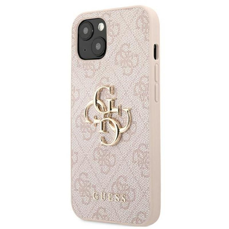 Guess 4G Big Metal Logo - pouzdro pro iPhone 13 (růžové)