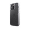 Speck Presidio Perfect-Clear mit Glitter - iPhone 13 Pro Hülle mit MICROBAN-Beschichtung (Klar/Platin Glitter)