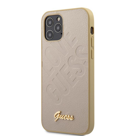Guess Iridescent Love - iPhone 12 mini tok (arany)