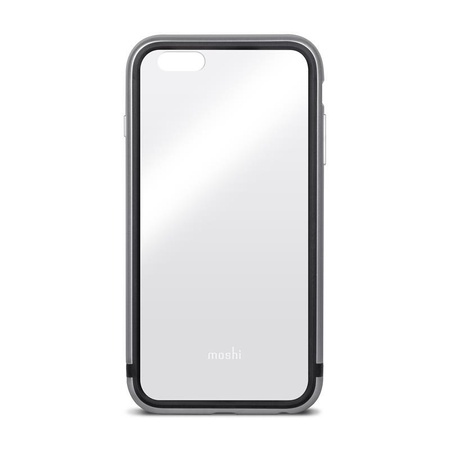 Moshi iGlaze Luxe - Coque avec cadre en aluminium iPhone 6s Plus / iPhone 6 Plus (Gris Titane)