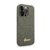 Guess Glitter Flakes Metall Logo Tasche - iPhone 14 Pro Max Tasche (grün)