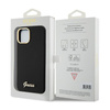 Guess Silicone Script Metal Logo & Frame - iPhone 15 Case (black)