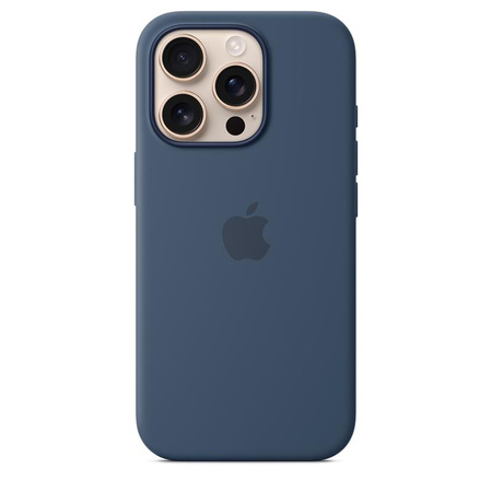 Apple Silicone Case – Silikonové pouzdro s MagSafe pro iPhone 16 Pro (Denim)