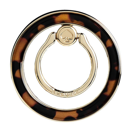 Kate Spade New York Magnetic Ring Stand - MagSafe finger holder with stand function (Tortoiseshell)