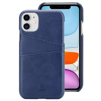 Crong Neat Cover - Étui pour iPhone 11 Pro avec poches (bleu)
