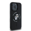 Karl Lagerfeld Silikon Karl & Choupette Ring MagSafe - iPhone 16 Pro Max Hülle (schwarz)