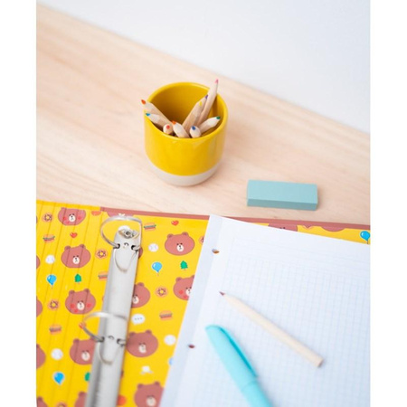 Line Friends - Classeur A4 ours brun (26x32x4 cm)