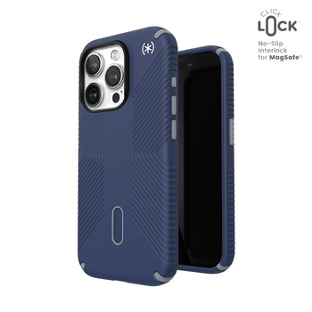 Speck Presidio2 Grip ClickLock & MagSafe - iPhone 15 Pro tok (tengerparti kék / porszürke)