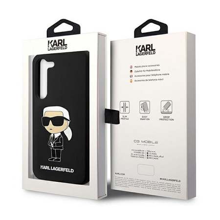 Karl Lagerfeld Silikonové pouzdro NFT Ikonik - Samsung Galaxy S23+ (černé)