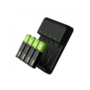 Green Cell VitalCharger - nabíječka baterií + 4x AA 2000mAh Ni-MH akumulátory
