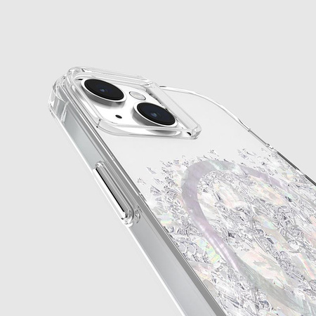 Case-Mate Karat MagSafe - Etui für iPhone 15 / iPhone 14 / iPhone 13 mit Perlmuttdekor (A Touch of Pearl)