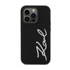 Karl Lagerfeld Silicone Signature - pouzdro pro iPhone 11 (černé)