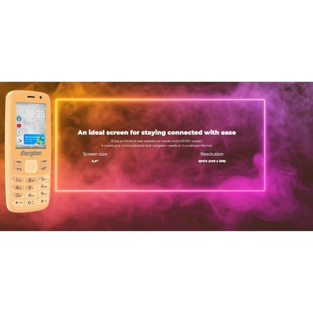 Energizer E242S+ - Telefon 512MB RAM 4GB 2.4" 4G LTE Dual SIM EU (Schwarz)