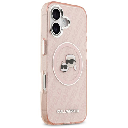 ETUI DO IPHONE 17 do MAGSAFE KARL LAGERFELD ORYGINALNE RÓŻOWE MODNE CASE