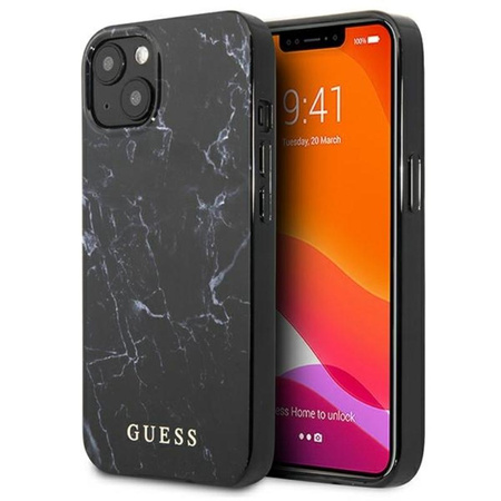 Guess Marble - iPhone 13 Tasche (schwarz)