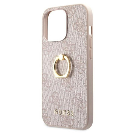 Guess 4G Ring tok - iPhone 13 Pro tok (rózsaszín)