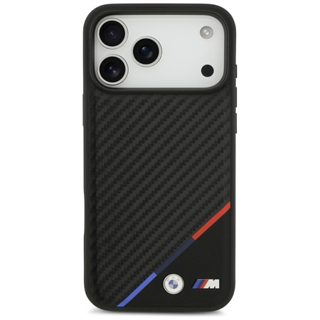 BMW M Carbon Tricolor Line MagSafe - Case iPhone 17 Pro Max (black)
