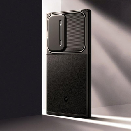 Spigen Optik Armor - Etui pour Samsung Galaxy S24 Ultra (Noir)