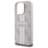 Guess 4G Gedruckte Streifen MagSafe - iPhone 16 Pro Max Tasche (rosa)