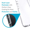 Speck Presidio Perfect-Clear with Glitter - Etui iPhone 13 z powłoką MICROBAN (Clear/Platinum Glitter)