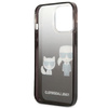 Karl Lagerfeld Gradient Ikonik Karl & Choupette - iPhone 13 Pro Max Tasche (schwarz)