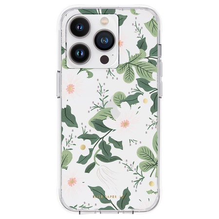 Rifle Paper Clear – Case pro iPhone 14 Pro (Willow)
