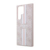 Guess 4G Printed Stripe - Etui Samsung Galaxy S23 Ultra (różowy)