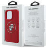 Karl Lagerfeld Silicone Karl & Choupette Ring MagSafe - Case iPhone 16 Pro (red)
