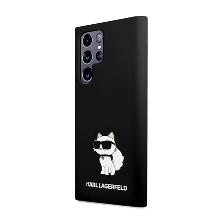 Karl Lagerfeld Silikon NFT Choupette - Samsung Galaxy S23 Ultra Tasche (schwarz)