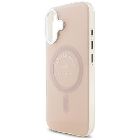 ETUI DO IPHONE 17 do MAGSAFE KARL LAGERFELD ORYGINALNE RÓŻOWE MODNE CASE