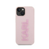 Karl Lagerfeld 3D Rubber Glitter Logo - iPhone 15 Plus Tasche (rosa)