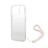 Guess 4G Print Cord - Tasche mit Lanyard iPhone 14 Plus (rosa)