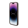 Pouzdro Guess Grip Stand 4G Triangle Strass Logo - iPhone 15 Pro (hnědé)