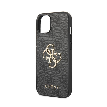 Guess 4G Big Metal Logo - iPhone 15 Tasche (grau)