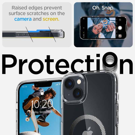 Spigen Ultra Hybrid MagSafe - Hülle für iPhone 14 (Carbon Fiber)