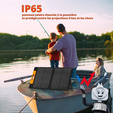 Wonder Ws60 - 60W solární panel s výstupem USB-C PD 30W a USB-A QC 18W (černý)