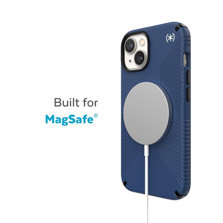 Speck Presidio2 Grip Magsafe - Etui iPhone 15 Plus (Coastal Blue / Dustgrey / White)