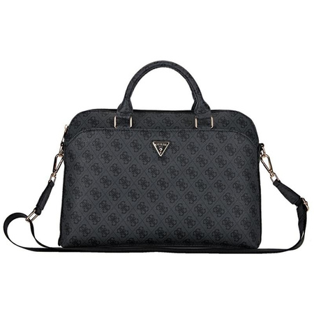 Guess 4G Zipper Pocket Triangle Logo - 15" Notebook Bag (black)