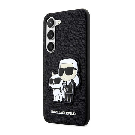 Karl Lagerfeld NFT Saffiano Karl & Choupette - Samsung Galaxy S23 Tasche (schwarz)