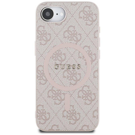 Guess 4G Ring Classic Logo MagSafe - Case for iPhone 16e (pink)
