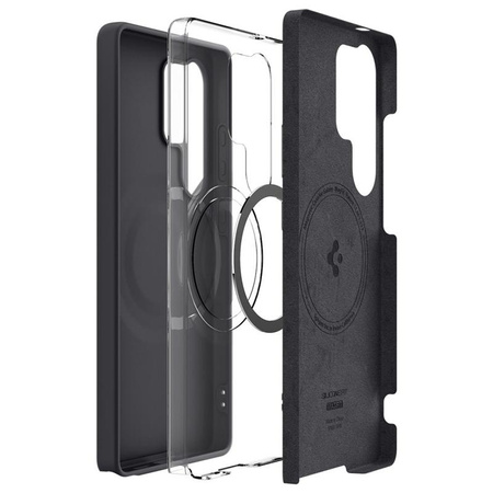 Spigen Silicone Fit MagSafe - pouzdro pro Samsung Galaxy S25 Ultra (černé)